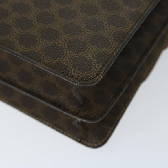 CELINE Macadam Canvas Hand Bag Pvc Brown - Picture 13 of 16